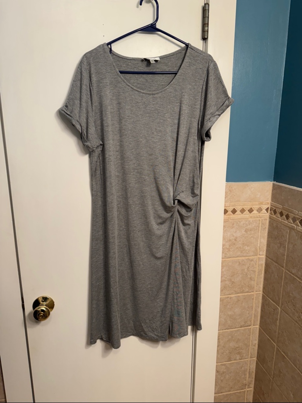 Casual NM Neiman Marcus Gray Twist-Detail Women’s Dress NWT